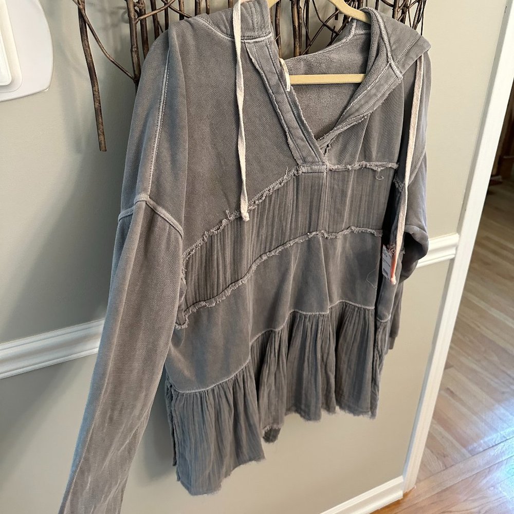 Grey Hoodie, Oversized, Free People